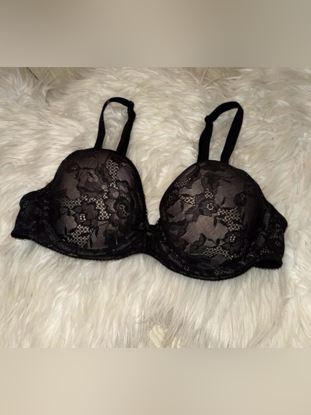 Wacoal 34 B Black Lace Push-Up Bra - Women Intimates & Sleepwear, Lingerie